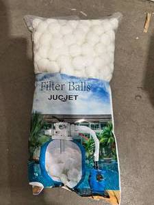 lot 99 image: FUNTEKS 3.1 Lbs Eco-Friendly Fiber Pool Filter Balls
