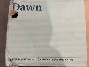 lot 254 image: ZINUS Dawn 14 Inch SmartBase Black Metal Compack Queen Size Bed Frame