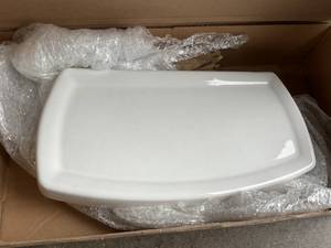 lot 229 image: American Standard Cadet 3 Deep Linen Toilet Tank Lid