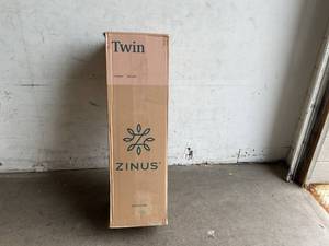 lot 232 image: Zinus 6 Inch Foam and Spring Twin Size Mattress-in-a-Box