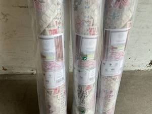 lot 233 image: LOT OF 3 Vernal Fresno Collection 4 x 6ft PinkBeige Area Rug