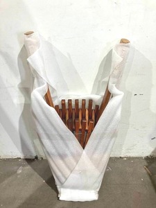 lot 259 image: CleverMade Tamarack Folding Cinnamon Acacia Wood Outdoor Chair