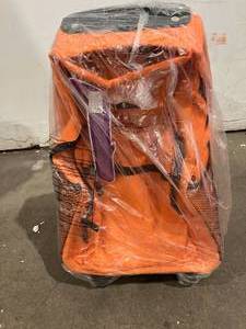 lot 265 image: Rockland 17 Inch Orange Double Handle Rolling Backpack