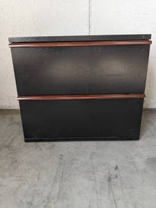 lot 43 image: Meridian File Cabinets with Wood Like Trim
