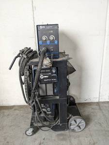 lot 10 image: Miller XR-AlumaFeed Wire Feeder with Miller AlumaPower 350 MPa Aux Power