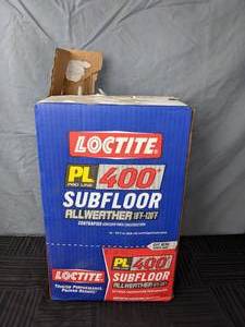 lot 89 image: Lot of 12 Loctite PL 400 Allweather Subfloor Adhesive