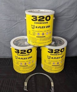 lot 87 image: Lot of 3- 1 Gallon Containers of K-Flex 320 Adhesive