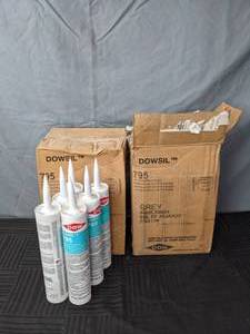 lot 80 image: Dowsil Grey and Black Silicone Sealant