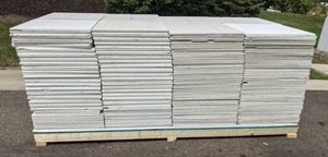 lot 112 image: Large Assortment of 23.75 x 23.75 Used Ceiling Tiles, 370-380 Tiles