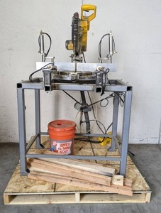 lot 15 image: DeWalt 15 Amp Corded 12 in. Single Bevel Compound Miter Saw with Stand