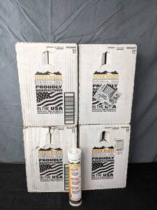 lot 141 image: Lot of 48 Tubes of Clear Rock River 100% RTV Silicone Sealant