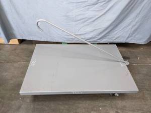 lot 29B image: Large Metal Rolling Dolly with Pull Handle 24x 36x 7