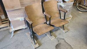 Duo of Vintage Theatre Seats
