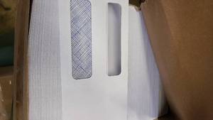 250-500 count of new windowed envelopes