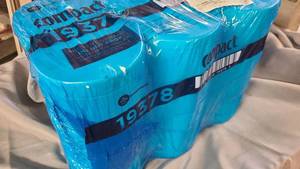 Compact toilet paper rolls