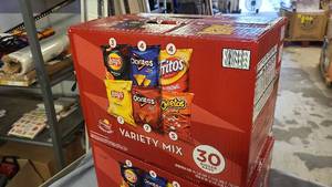 Box of Frito Lay Snack bags