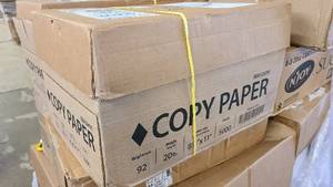 Full box of copy paper 5000 sheets per box