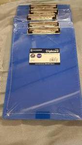 5-pack of blue clipboards