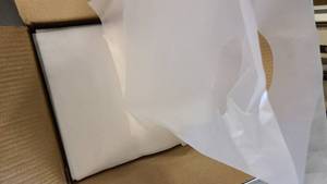 Frosted merchandise bags