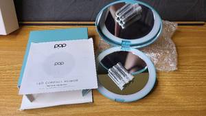 POP Portable Light Up Compact Mirror - Colors may vary