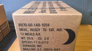 MRE Meals Ready to Eat new in case Menu A