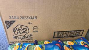 36 bags of Honey Gram Snack Packs