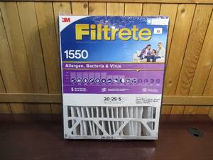 lot 30 image: 3M Filtrete Ultra Allergen Reduction 20 in x 25 in x 5 in Air Filter - Deep Pleat
