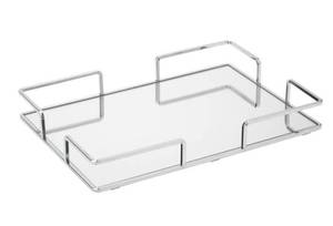 lot 21 image: Modern Square Design Mirror Vanity Tray