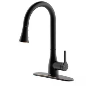 lot 25 image: Flow - Classic Series Single-Handle Standard Kitchen Faucet in Oil Rubbed Bronze