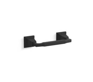 lot 55 image: Kohler - Kallan Toilet Paper Holder in Matte Black (Qty 3)