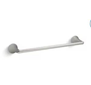 lot 61 image: KOHLER Lilyfield 18-in Brushed Nickel Wall Mount Single Towel Bar (Qty 3)