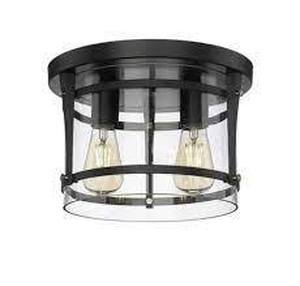 lot 60 image: OVE Decors Joakim 2-Light Flush Mount Ceiling Fixture