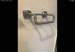 lot 91 image: Delta - Portwood 6 in. Double Hand Towel Bar in SpotShield Brushed Nickel PWD47-BN