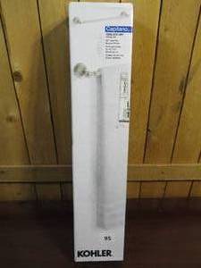 lot 95 image: KOHLER Capilano 18 in. Towel Bar in Vibrant Brushed Nickel R26682-BN 1005270957
