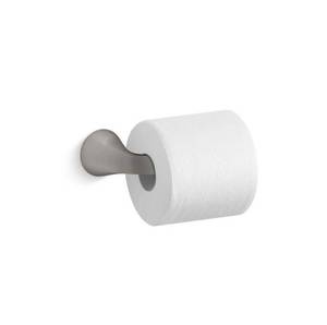 lot 112 image: Kohler - Cursiva Toilet Paper Holder in Vibrant Brushed Nickel