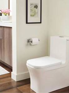 lot 119 image: Amerock - Arrondi Single Post Tissue Roll Holder in Polished Stainless Steel
