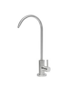 lot 108 image: Modern Stainless Steel Brushed Nickel - Lead-Free Drinking Water Faucet - Reverse Osmosis Filtration System Compatible