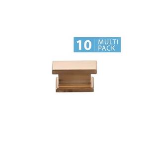 lot 120 image: Sapphire - Hexa 1-12 in. Gold Modern Cabinet Knob (10-pack)