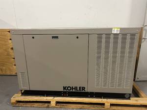 lot 1 image: KOHLER 24RCLA - 24kW Emergency Standby Power Generator w Block Heater (120240V Single-Phase) (0807234366)