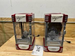 lot 73 image: NOSTALGIA Lot of 2- RKP630 Retro 2.5-Ounce Kettle Popcorn Makers