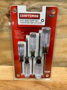 lot 26 image: CRAFTSMAN 5-PC Mini Torx Set