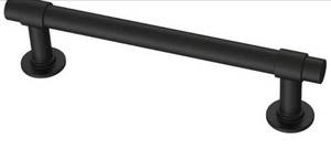 lot 34 image: FRANKLIN BRASS Lot of 30- 4 in. (102 mm) Matte Black Cabinet Straight Bar Drawer Pulls