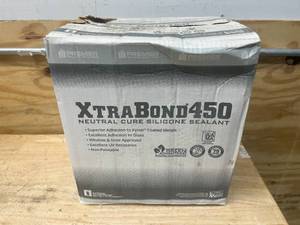 lot 120 image: PREMIER BUILDING SOLUTIONS Case of Xtra Bond 450 Neutral Cure Silicone Sealant- Clear (24 tubes)