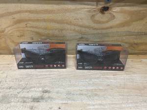 lot 100 image: SAS Lot of 2 Pairs of Safety Glasses Charcoal FrameGray Lens