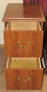 Wood filing cabinet
