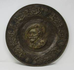 Metal repousse wall plaques