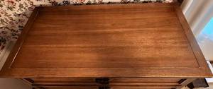 lot 4 image: Vintage Mid-Century Styled Wooden Bureau