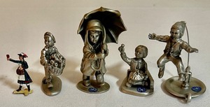 lot 64 image: Assorted Collectible Pewter Figurines