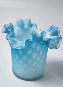 lot 144 image: Selection of Vintage Blue Glass Toothpick Holders