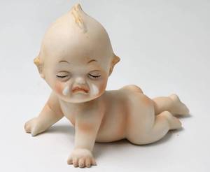 lot 164 image: Trio of Adorable Bisque Porcelain Kewpie Figures